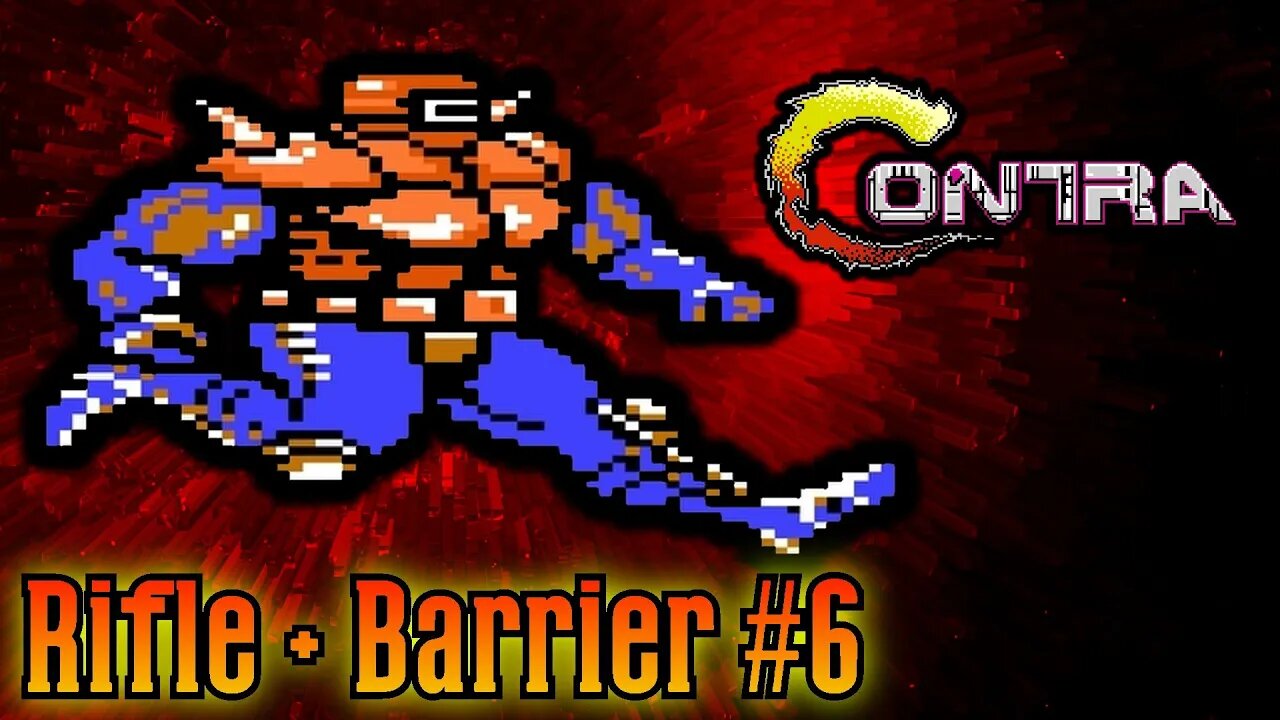 Contra gameplay No power ups except Barrier