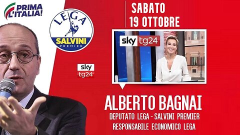🔴 Interventi dell'On. Alberto Bagnai, ospite ad "Agenda" su SkyTg24 (19/10/2024).