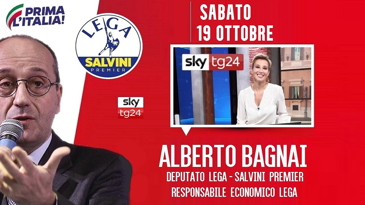 🔴 Interventi dell'On. Alberto Bagnai, ospite ad "Agenda" su SkyTg24 (19/10/2024).
