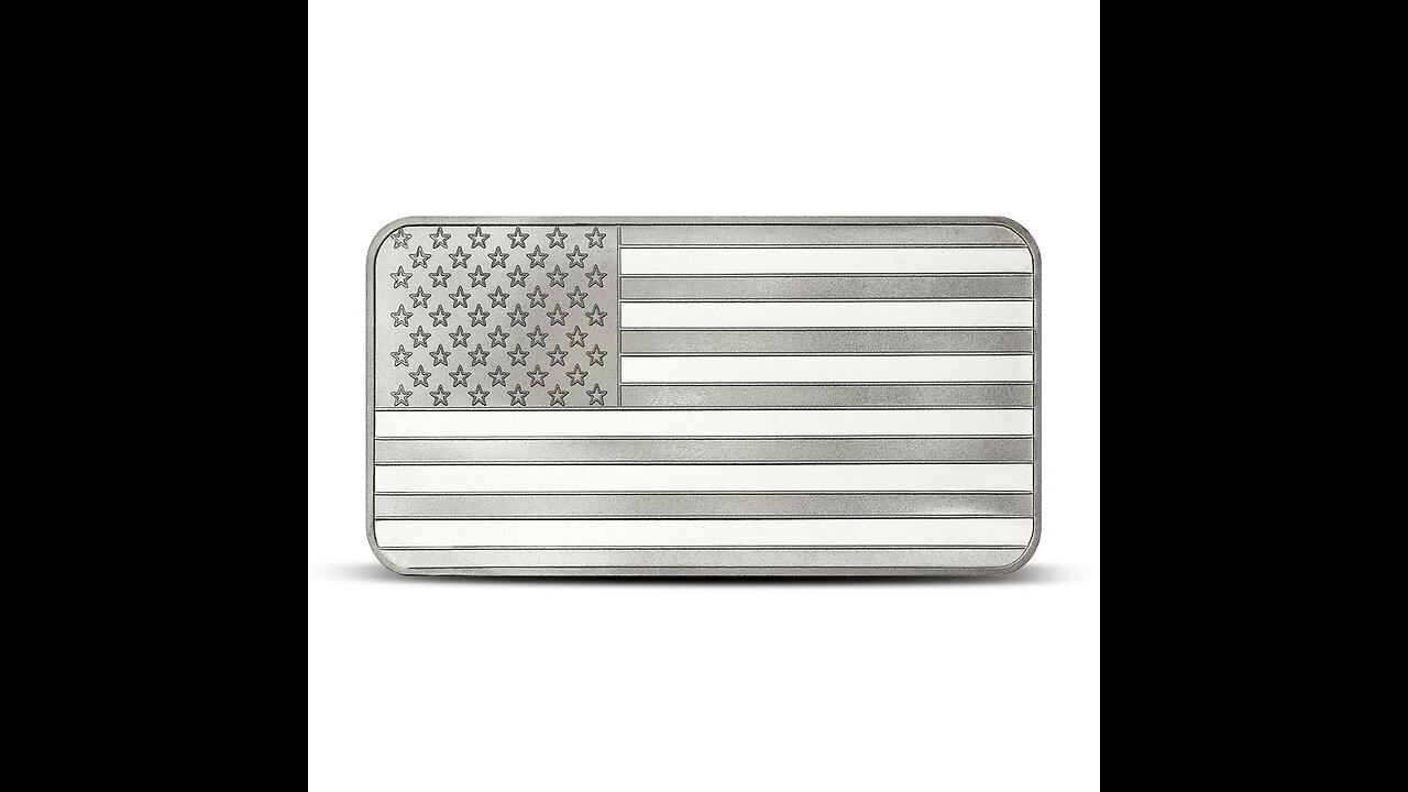 10 oz SilverTowne American Flag Silver Bar #012