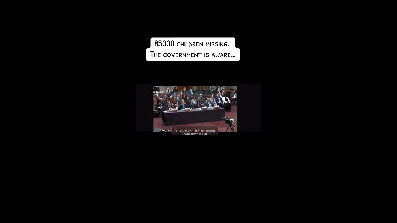 85000 CHILDREN MISSING THE GOVERNMENT IS AWARE!!!! DEMS ARE THE ONLY REAL REASON FOR THIS!!!!