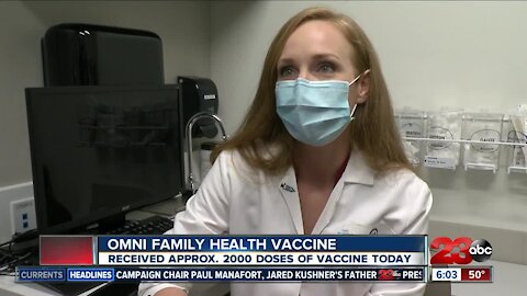 Omni Health receives Moderna vaccine.