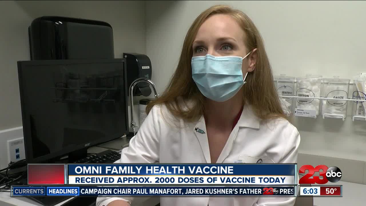Omni Health receives Moderna vaccine.