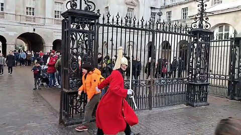 Tourist know not to cross paths with the guard #horseguardsparade