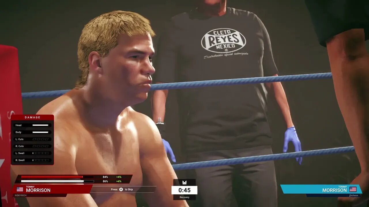Undisputed Boxing Online Unranked Gameplay Tommy Morrison vs Tommy Morrison 2 (New fighter)