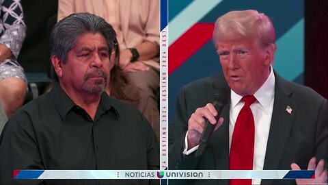 Trump Speaks About Immigration And Border Wall At Univision Town Hall Event