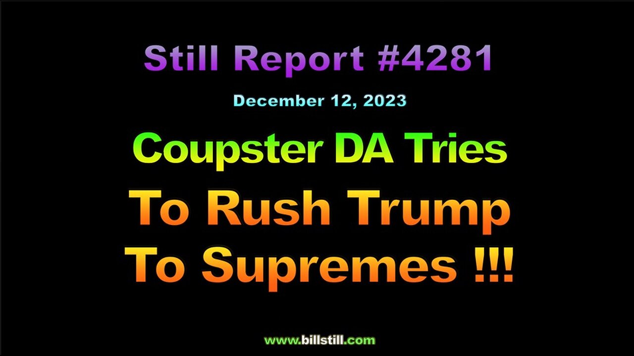 Joe DiGenova Blasts Jack Smith’s Rush To Supremes, 4281