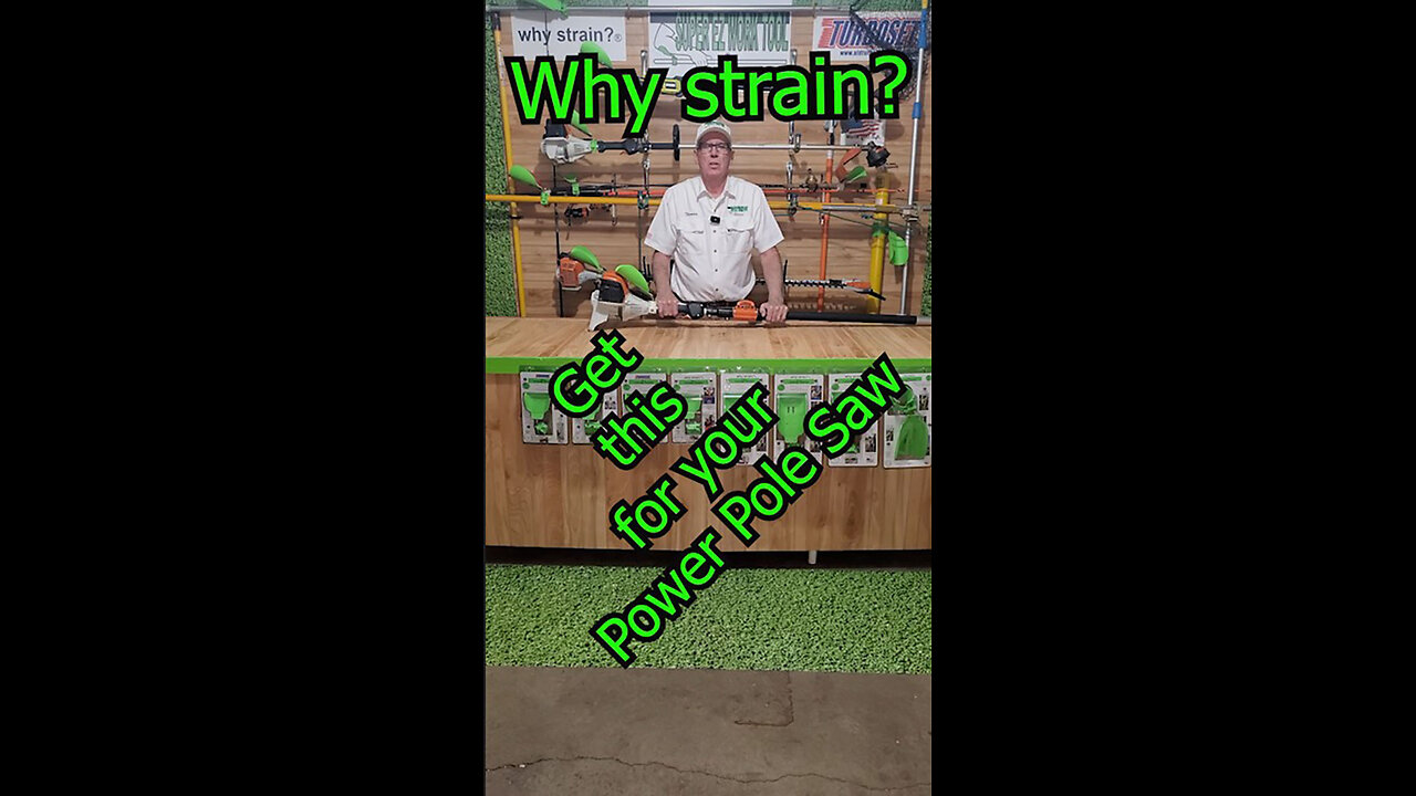 Why strain? get this for your Power Pole Saw #tree #landscaping #rotatorcuff