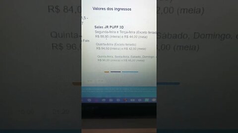 reclamam do flop e do esvaziamento dos cinemas mas eu fiquei impressionado com o valor do ingresso💸