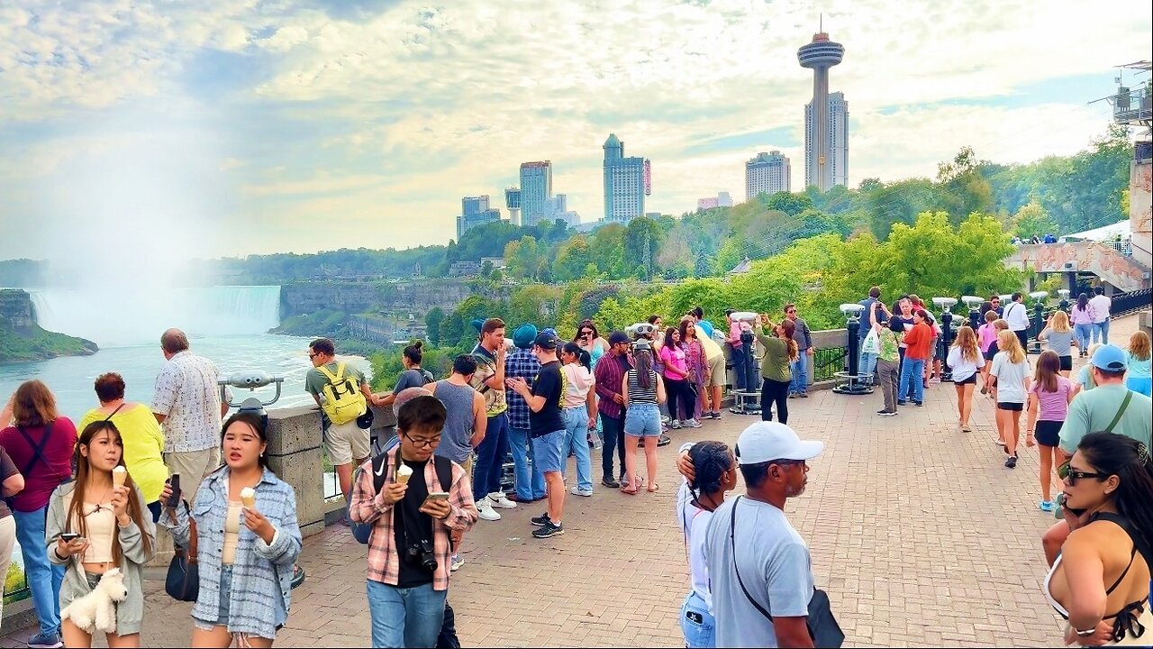 Niagara Falls Live - Walk from Oak Garden Theatre to Niagara Falls Canada 🇨🇦 September 20 2024