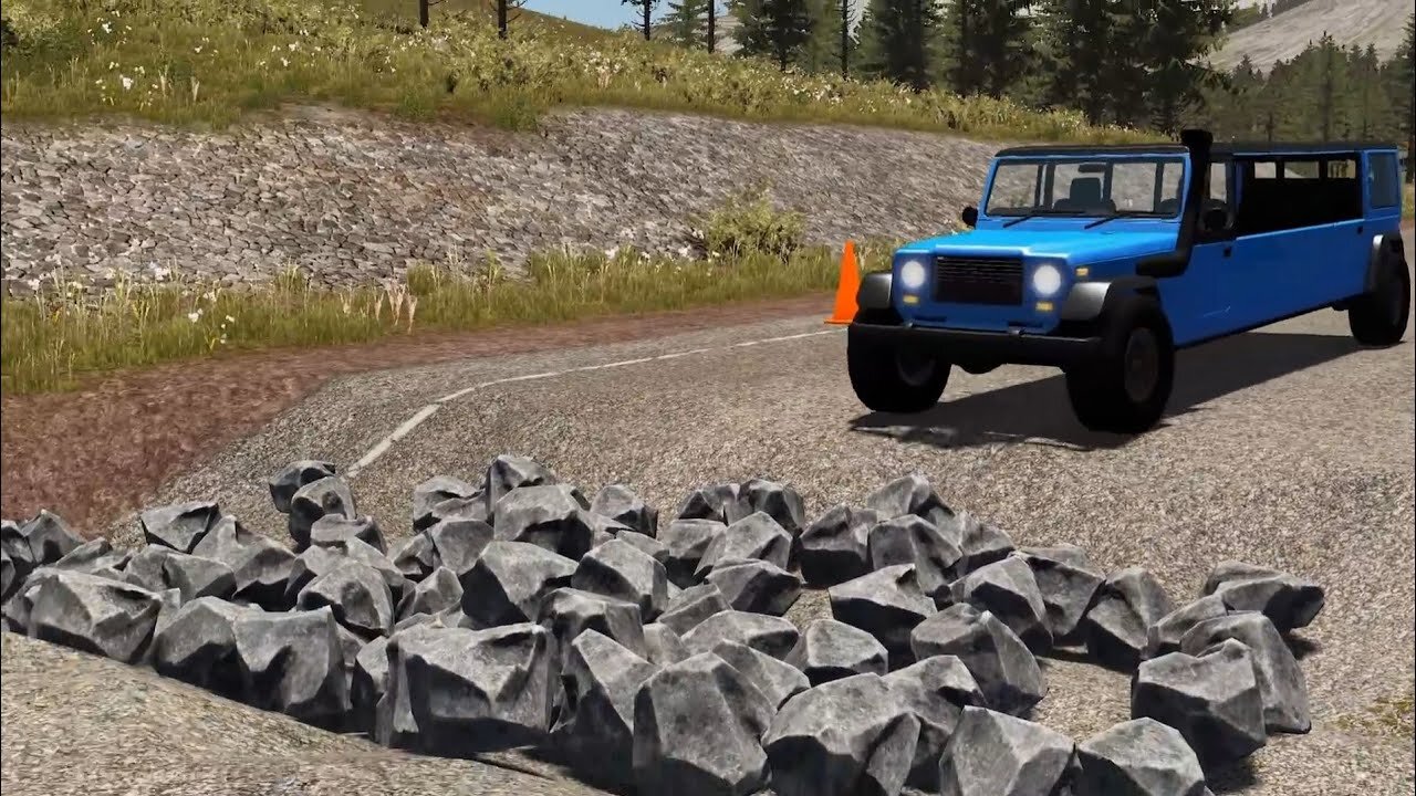 Cars vs Potholes - BeamNG.Drive