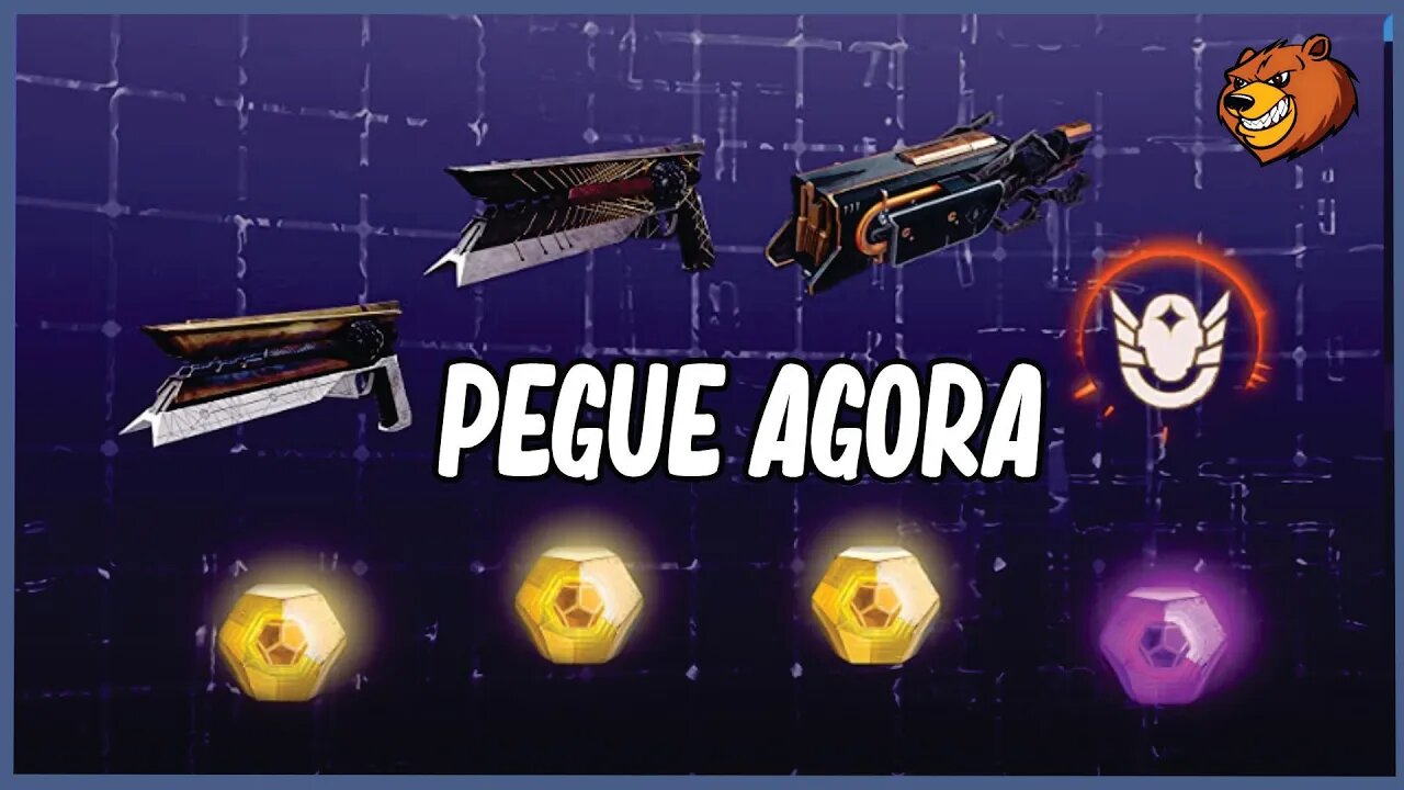 DESTINY 2 │ RESGATE 3 ENGRAMAS EXOTICOS NA PRIME GAMING HOJE