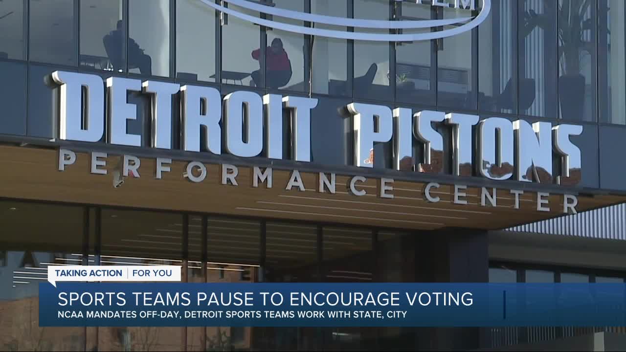 Pistons, Lions, and Detroit sports teams lead the way in voter registration, safety