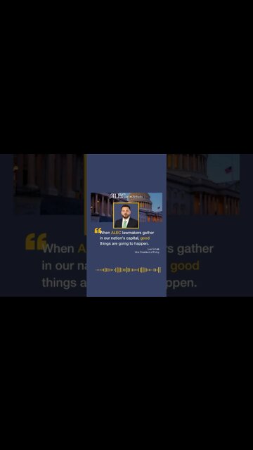 Good things happen with ALEC lawmakers gather!