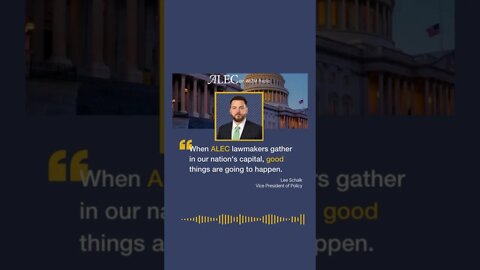 Good things happen with ALEC lawmakers gather!