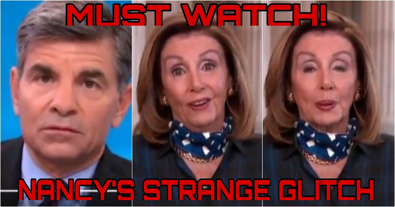 WOW - Watch Nancy Pelosi Glitch & Reset During Interview - MUST WATCH
