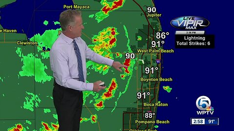 Tuesday mid-afternoon forecast