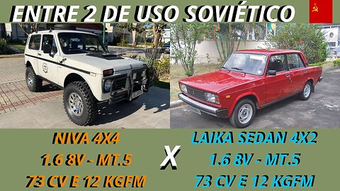 ENTRE 2 CARROS - LADA NIVA X LADA LAIKA - RARIDADES DOS ANOS 90