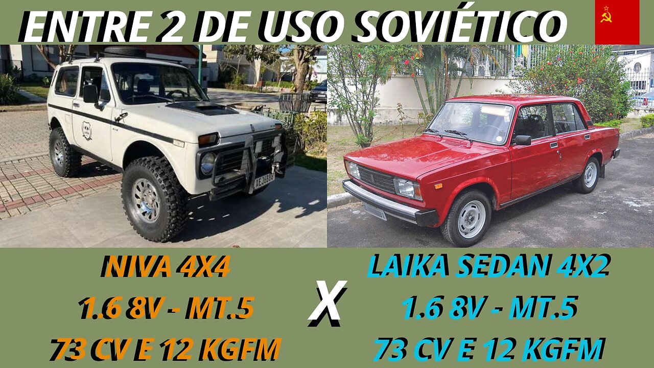 ENTRE 2 CARROS - LADA NIVA X LADA LAIKA - RARIDADES DOS ANOS 90