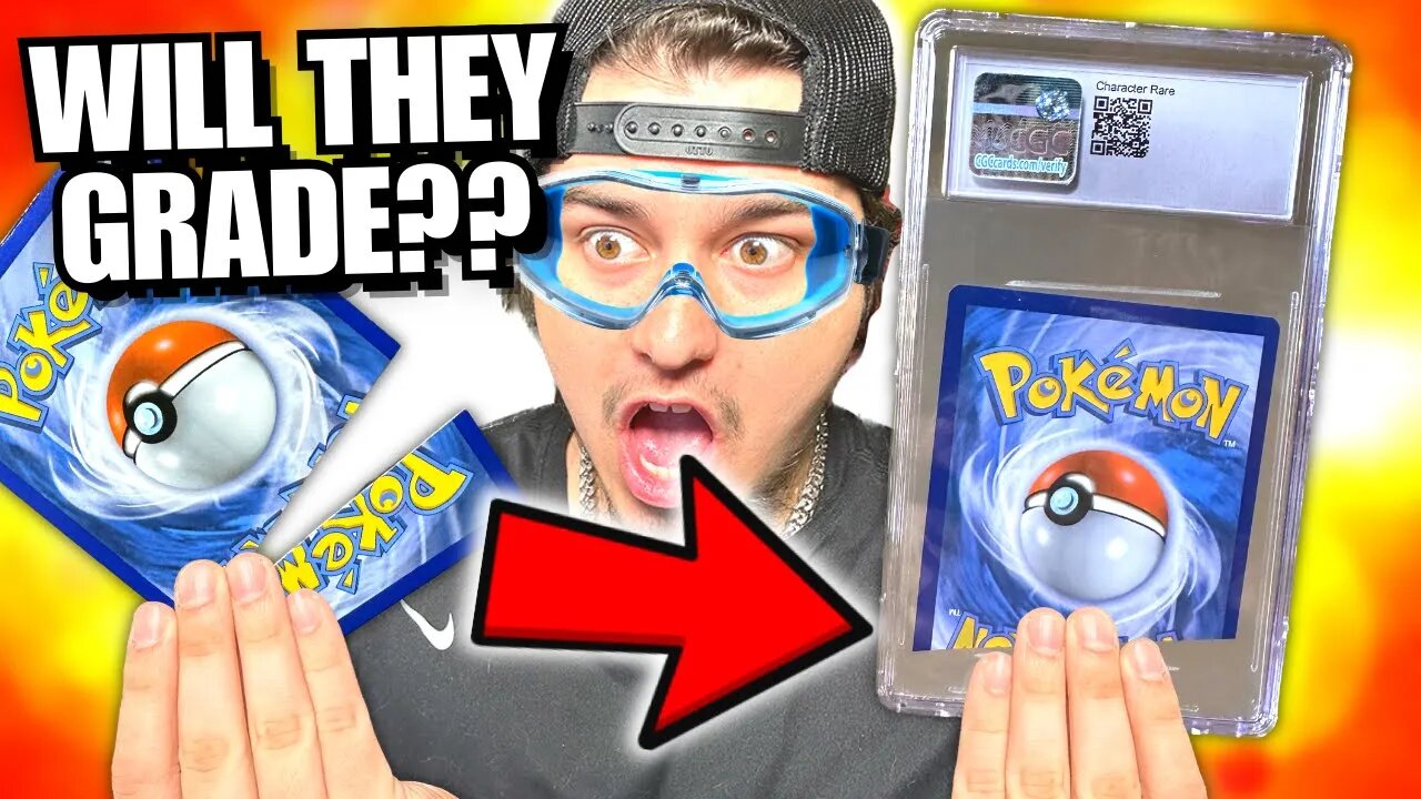 Cutting Pokemon Cards And Grading Them