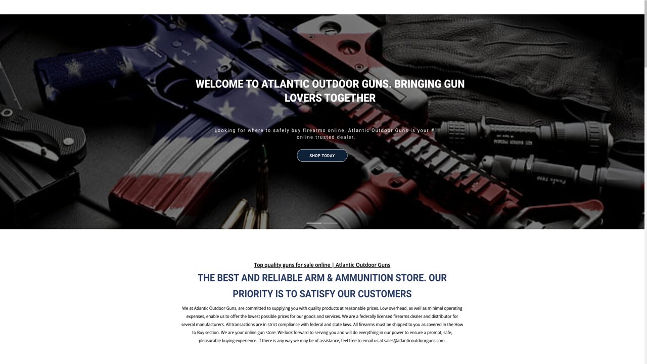 Is Atlantic outdoor guns.com legit or a scam?