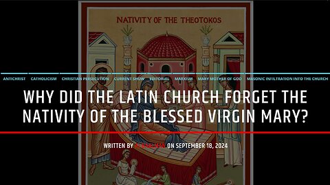 Pope Pius XII Deletes Our Blessed Mother's Birthday In 1955