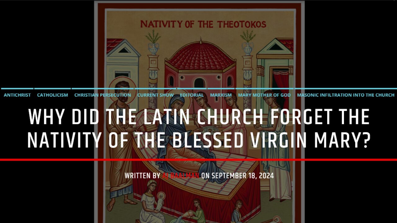 Pope Pius XII Deletes Our Blessed Mother's Birthday In 1955