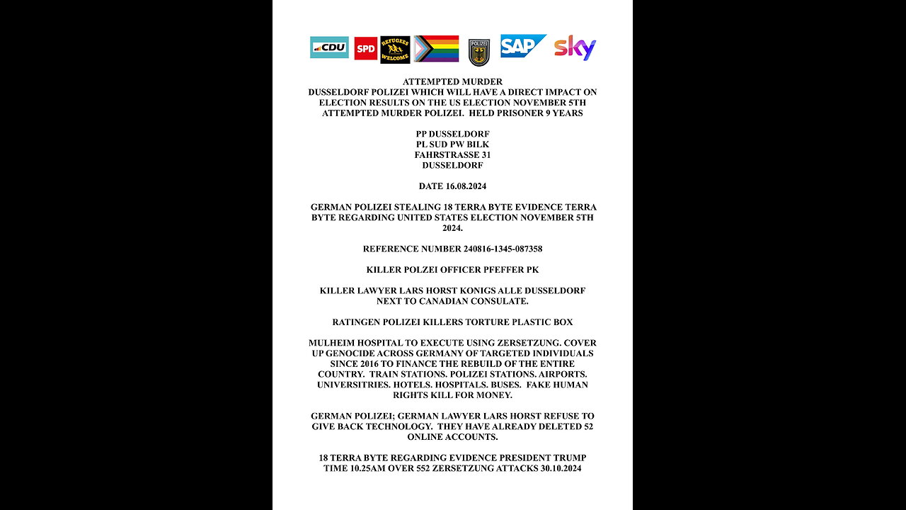 Marc Buchholz mayor mulheim an der rhur colluding michael weiner christoph vallen genocide