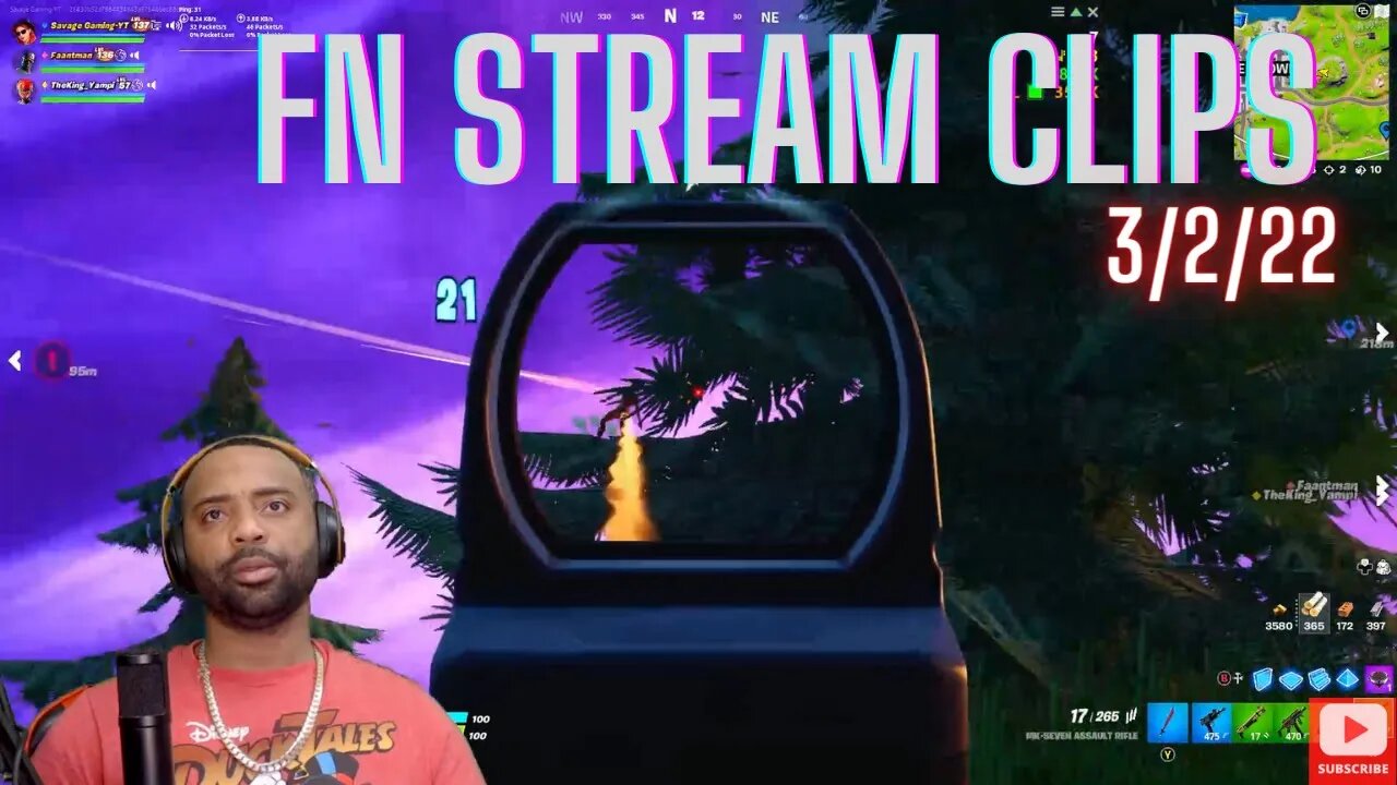 SAVAGE GAMING-YT [LIVE] FORTNITE Stream Clips 3/3/22