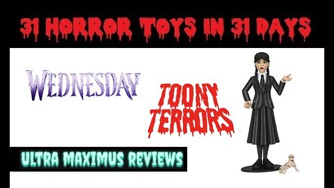 🎃 Wednesday Addams | Toony Terrors | Netflix Wednesday | 31 Horror Toys in 31 Days