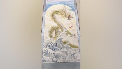 我們都是龍的傳人.畫一副飛龍在天.不是專業畫畫謝謝欣賞【順能炫舞團】