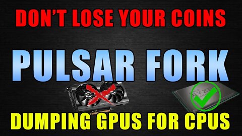 The Fork Is Coming.. | MANDATORY PULSAR WALLET UPDATE