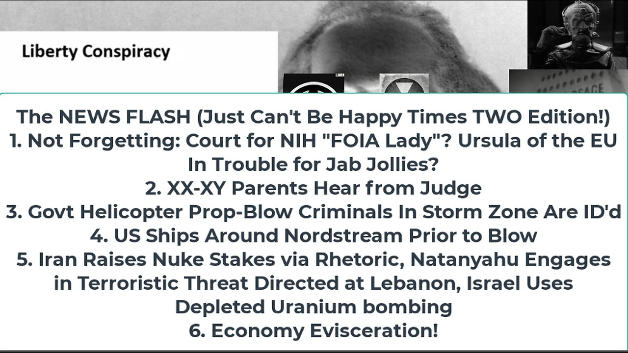 Liberty Conspiracy LIVE 10-9-24! Fed COVID Crim, Israel n' Depleted Uranium, Harris Beer Nonsense?