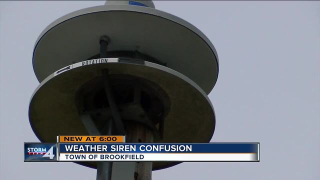 Town of Brookfield residents confused by weather sirens