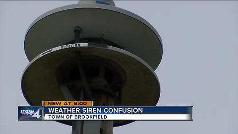 Town of Brookfield residents confused by weather sirens