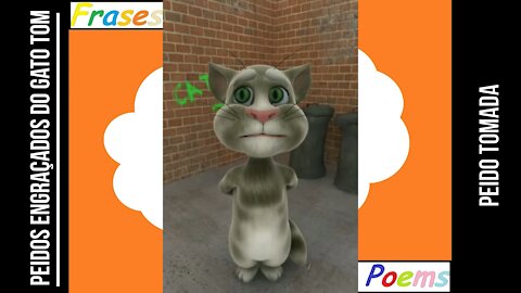Peidos engraçados do gato tom: Peido tomada, você vai entrar em choque! [Frases e Poemas]