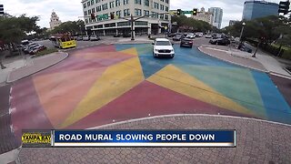 This mural painted in a St. Pete intersection has reduced crashes more than 50%