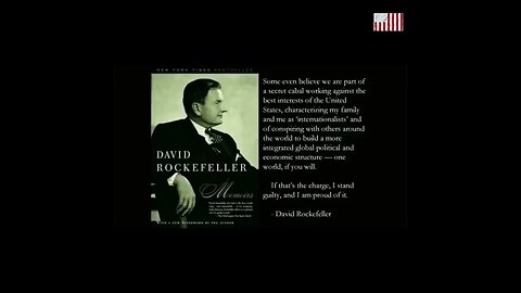 Rockefeller proud of NWO involvment
