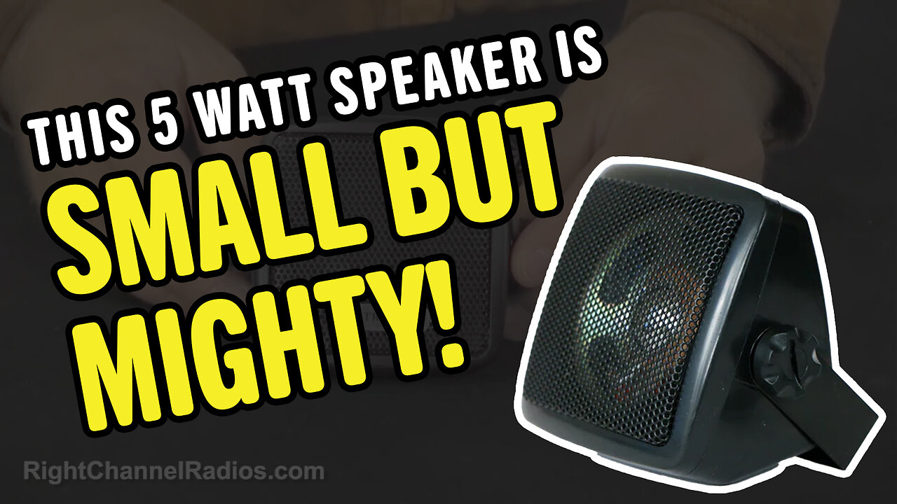 Compact 5-Watt External CB Radio Speaker