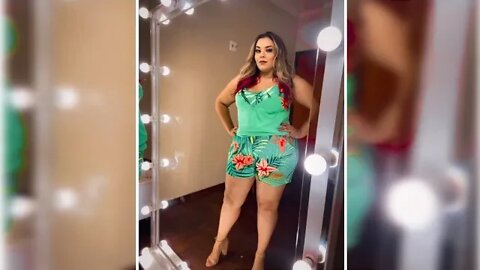✔️ KIT SHORT BLUSA COM ALCINHA PLUS SIZE