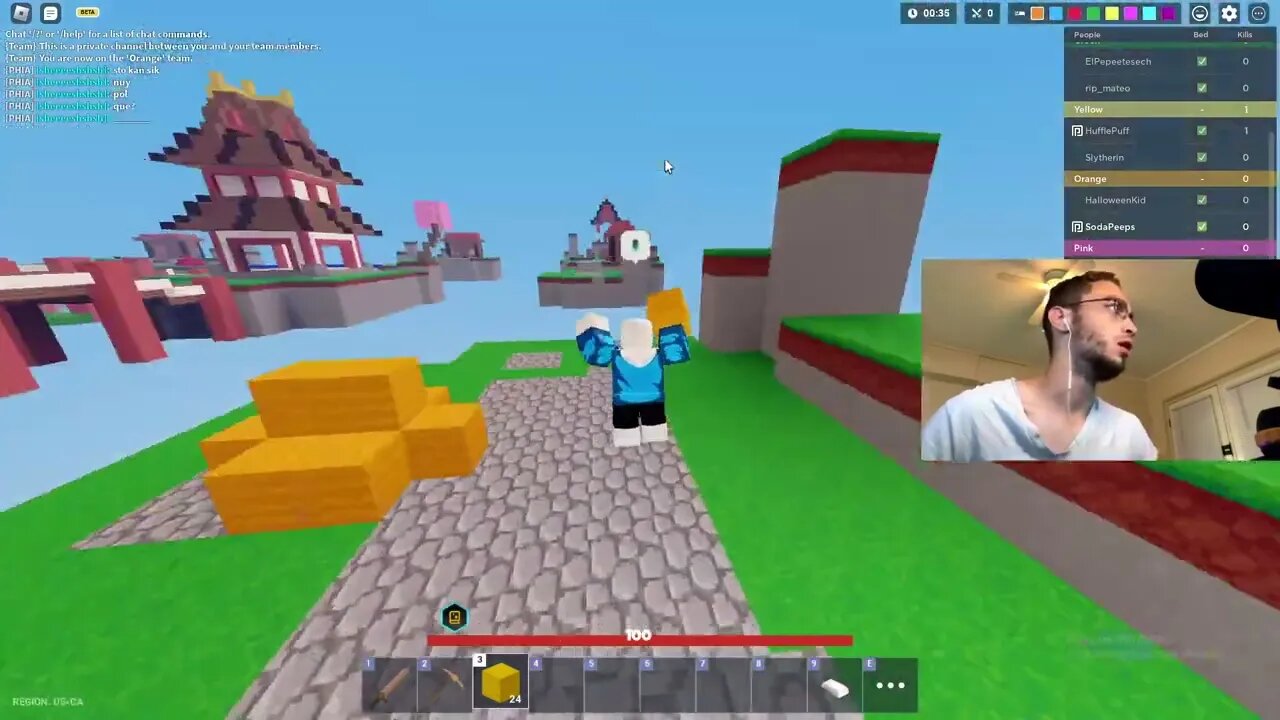 🙀 ROBLOX BEDWARS!! PLAYING WITH VIEWERS!! 😸 | !roblox | !commands | !socials