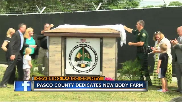 'Body farm' opening in Pasco County