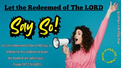 Say So! — Day 7 : Call it What God Calls it