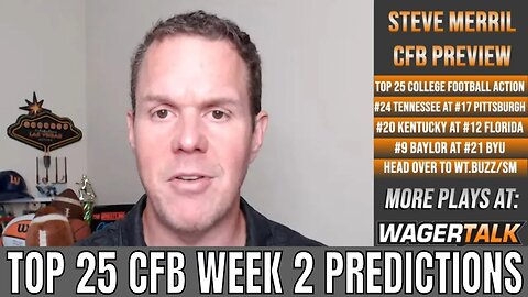 College Football Week 2 Picks and Odds | Top 25 College Football Betting Preview & Predictions