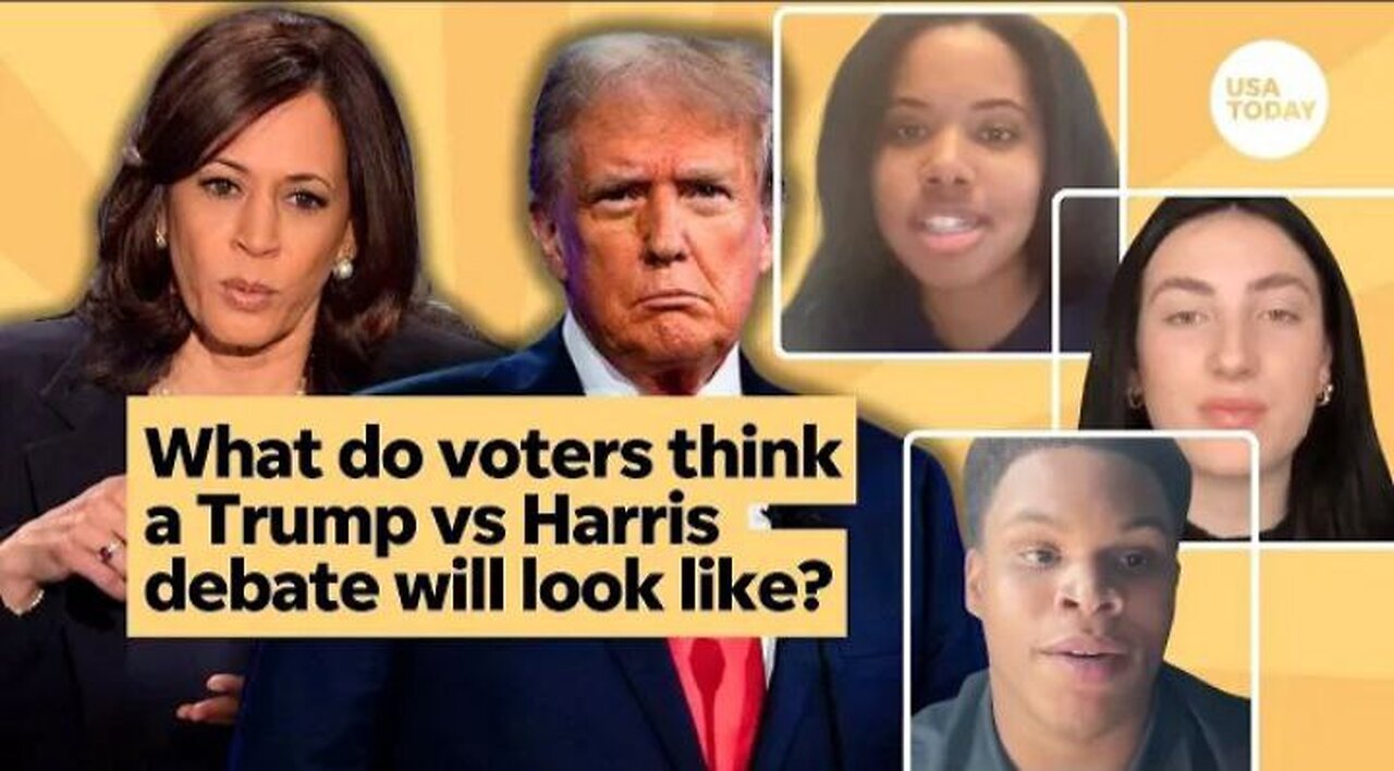 Voters weigh in on how a Trump, Harris presidential debate will go _ USA TODAY