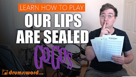 ★ Our Lips Are Sealed (The Go-Go's) ★ Drum Lesson PREVIEW | How To Play Song (Gina Schock)