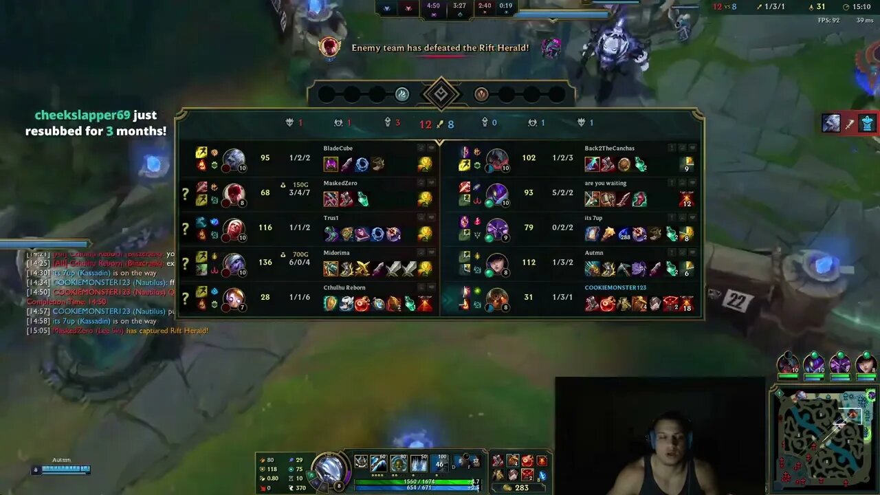 TYLER1 RESPONSE TO TIER 3 SUB!!!