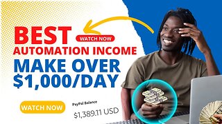 MAKE $1000 A Day With AUTOMATION Income, Free Traffic for Affiliate Marketing, CLICKBANK