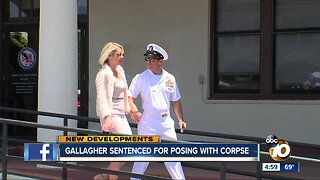 Gallagher sentenced for posing with body