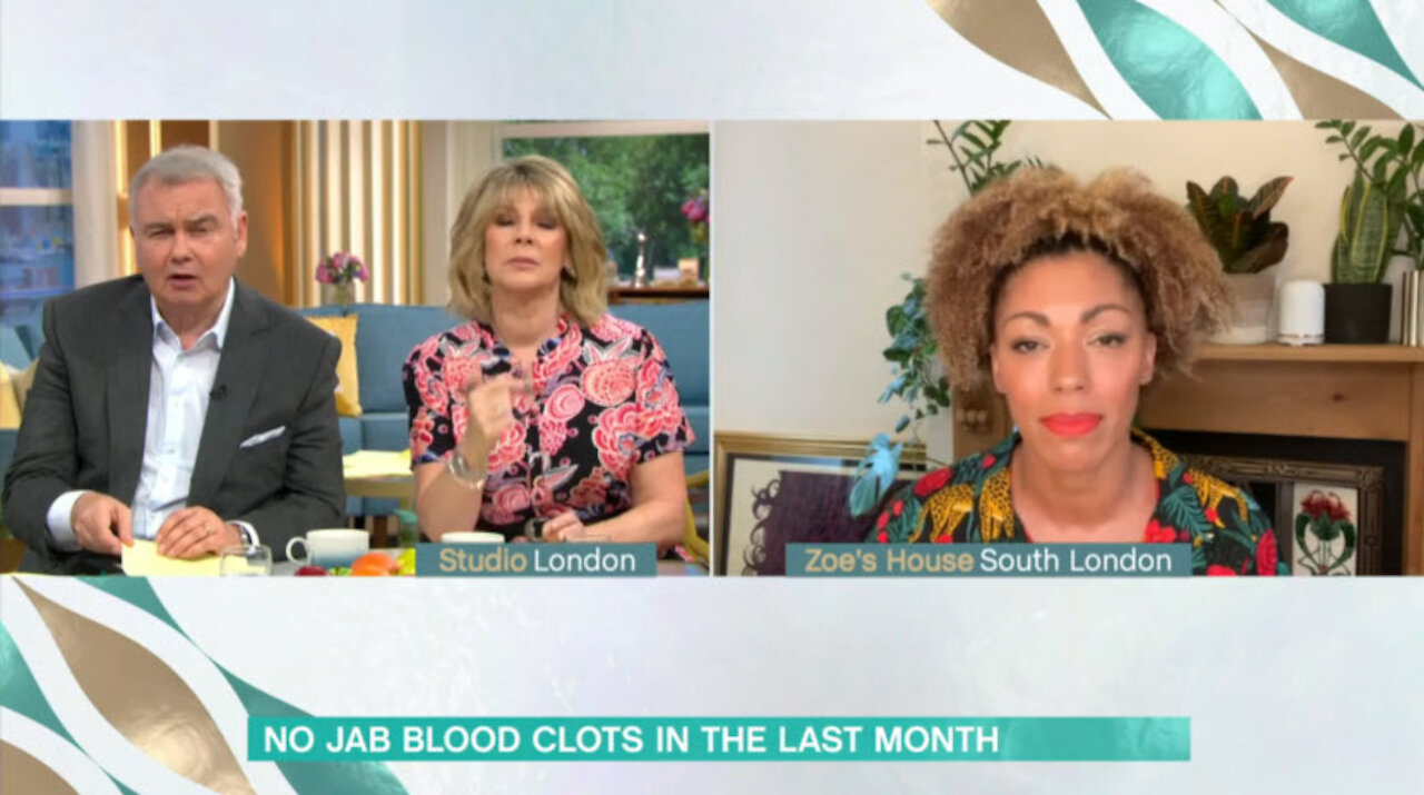 ITV This Morning: "Sorry Dr.Zoe, enough of "vaccine" blood clots...moving to a weather"